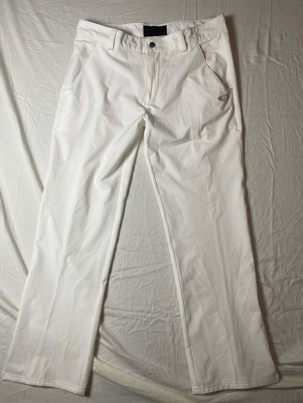 Oakley Take Performance Tech Golf Pants White Size 36W 32L (1309)